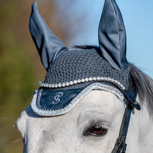 Load image into Gallery viewer, PS of Sweden Ear Bonnet Ruffle - Storm Blue
