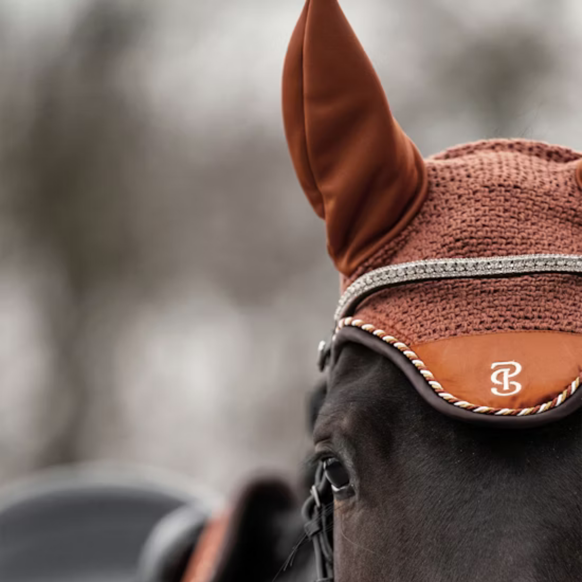 PS of Sweden Ear Bonnet - Rust Brown