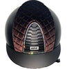 KEP Cromo 2.0 - Brown Glossy, Clear Swarovski Frame, Milano Velvet with Brown Chinstrap
