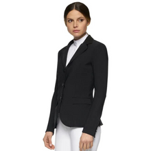 Load image into Gallery viewer, Cavalleria Toscana Competition Jacket - Black w Perforated Inserts
