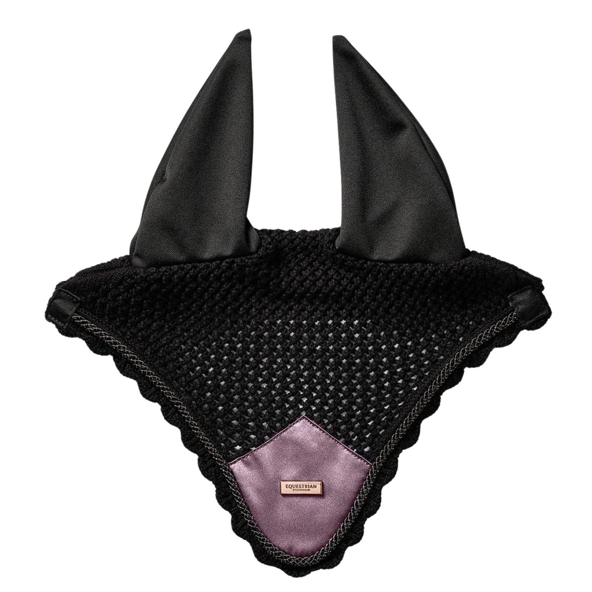 Equestrian Stockholm Ear Bonnet - Black Blush