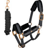 Waldhausen Phoenix Headcollar & Leadrope Set - Black