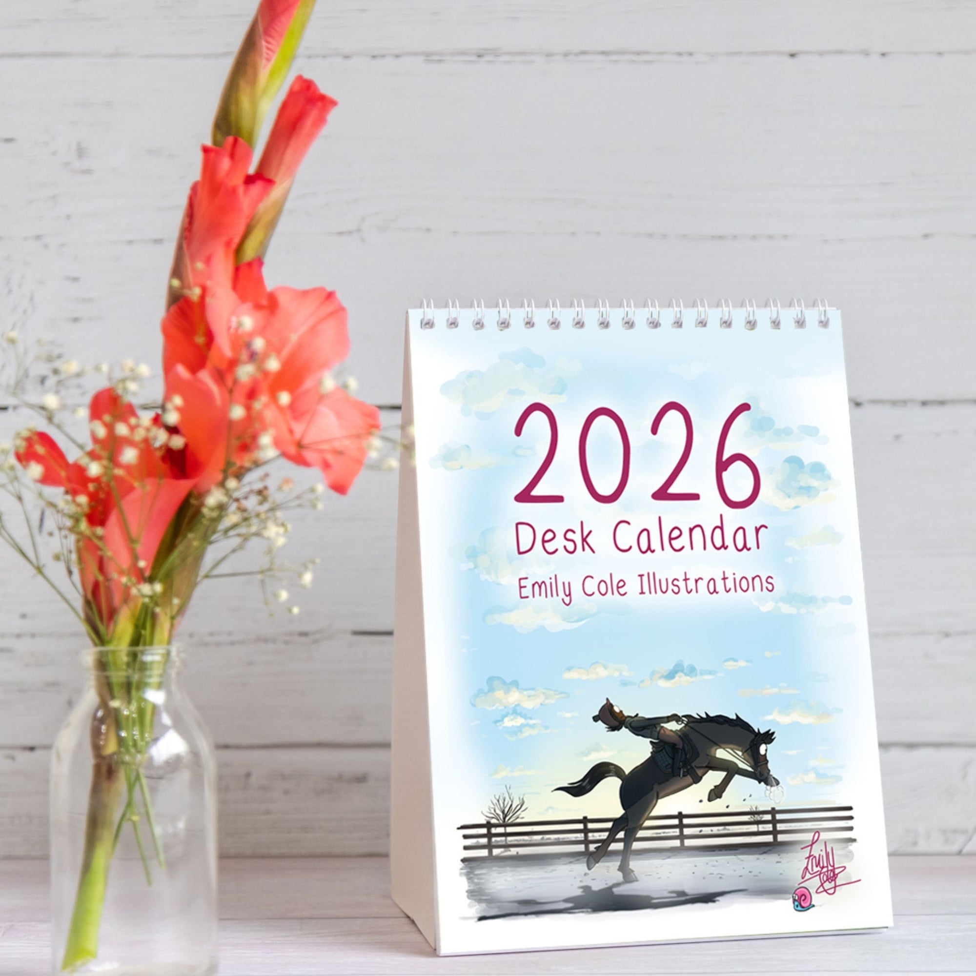 Emily Cole 2026 Desk Calendar