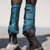 Equestrian Stockholm Classic Mesh Brushing Boots - Teal Blue