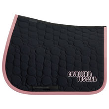 Load image into Gallery viewer, Cavalleria Toscana Circular Jump Pad - Black/Pink
