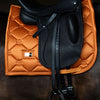 Equestrian Stockholm Satin Dressage Pad - Chestnut