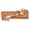 Dimacci Alba Double Wrap Bracelet - Orange / Gold