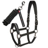Tommy Hilfiger Yale Shine Headcollar & Leadrope Set - Black