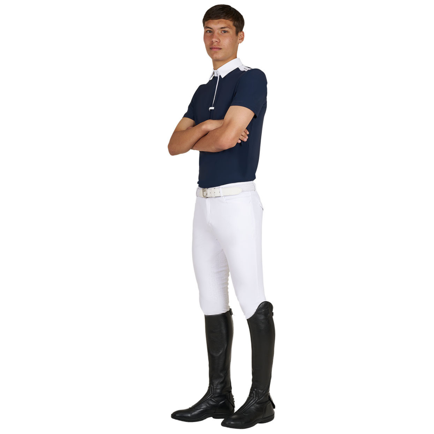 Equestro Competition Polo Shirt - Navy