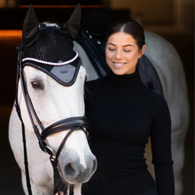 Load image into Gallery viewer, Equestrian Stockholm Ear Bonnet - Winter Shadow
