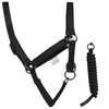 Cavalleria Toscana Headcollar & Leadrope Set - Black