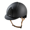 KEP Smart Nova Helmet - Black/Beige Chinstrap