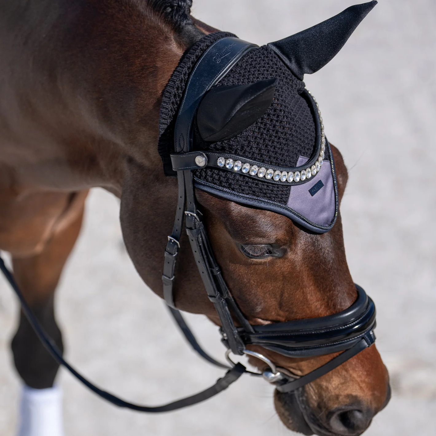 Equestrian Stockholm Ear Bonnet - Modern Dark Violet