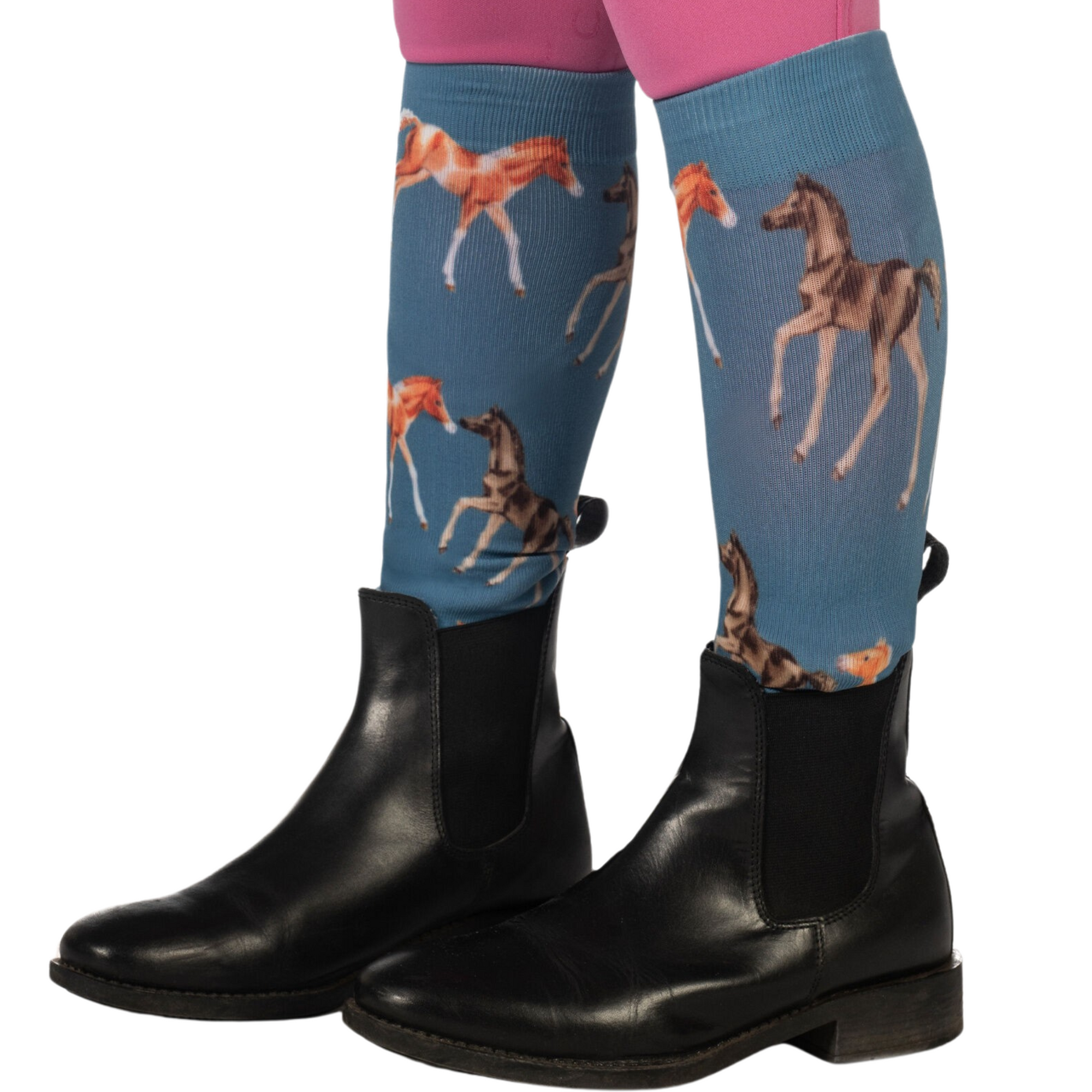 HKM Pony Club Kids Socks - Smokey Blue