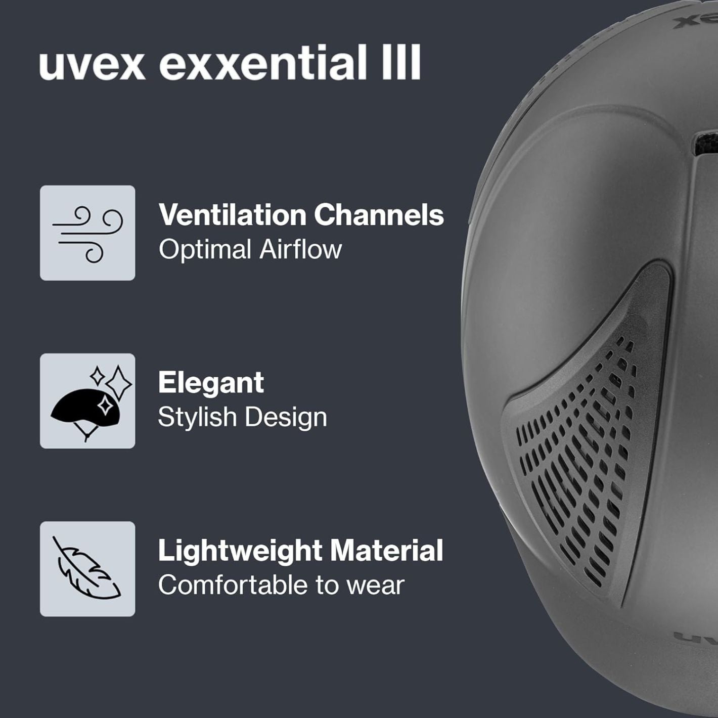 Uvex Exxential IlI Helmet - Anthracite