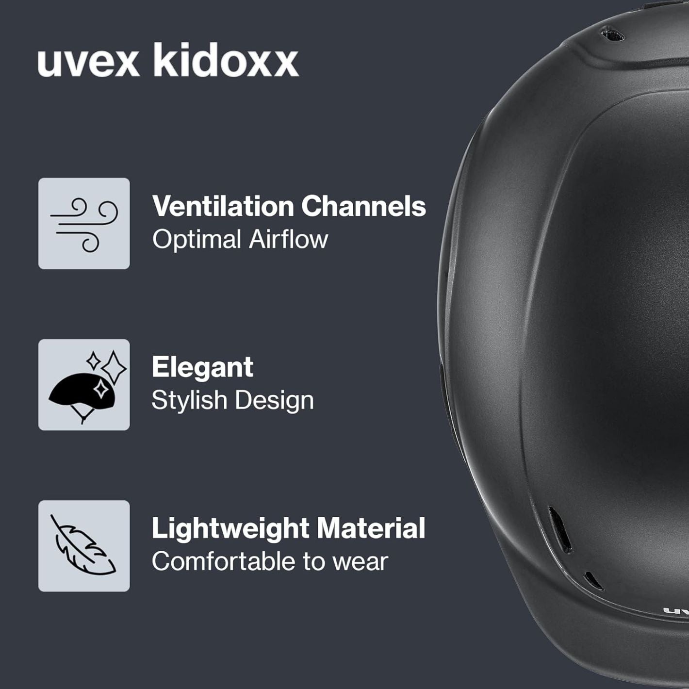 Uvex Kidoxx Kids Helmet - Navy Matte