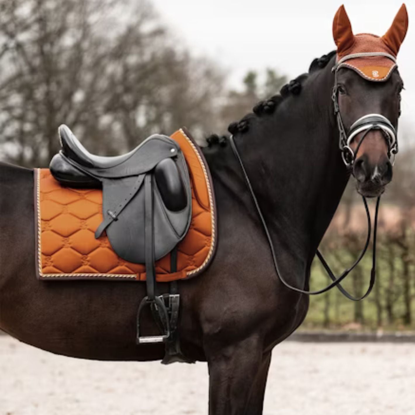 PS of Sweden Ear Bonnet - Rust Brown