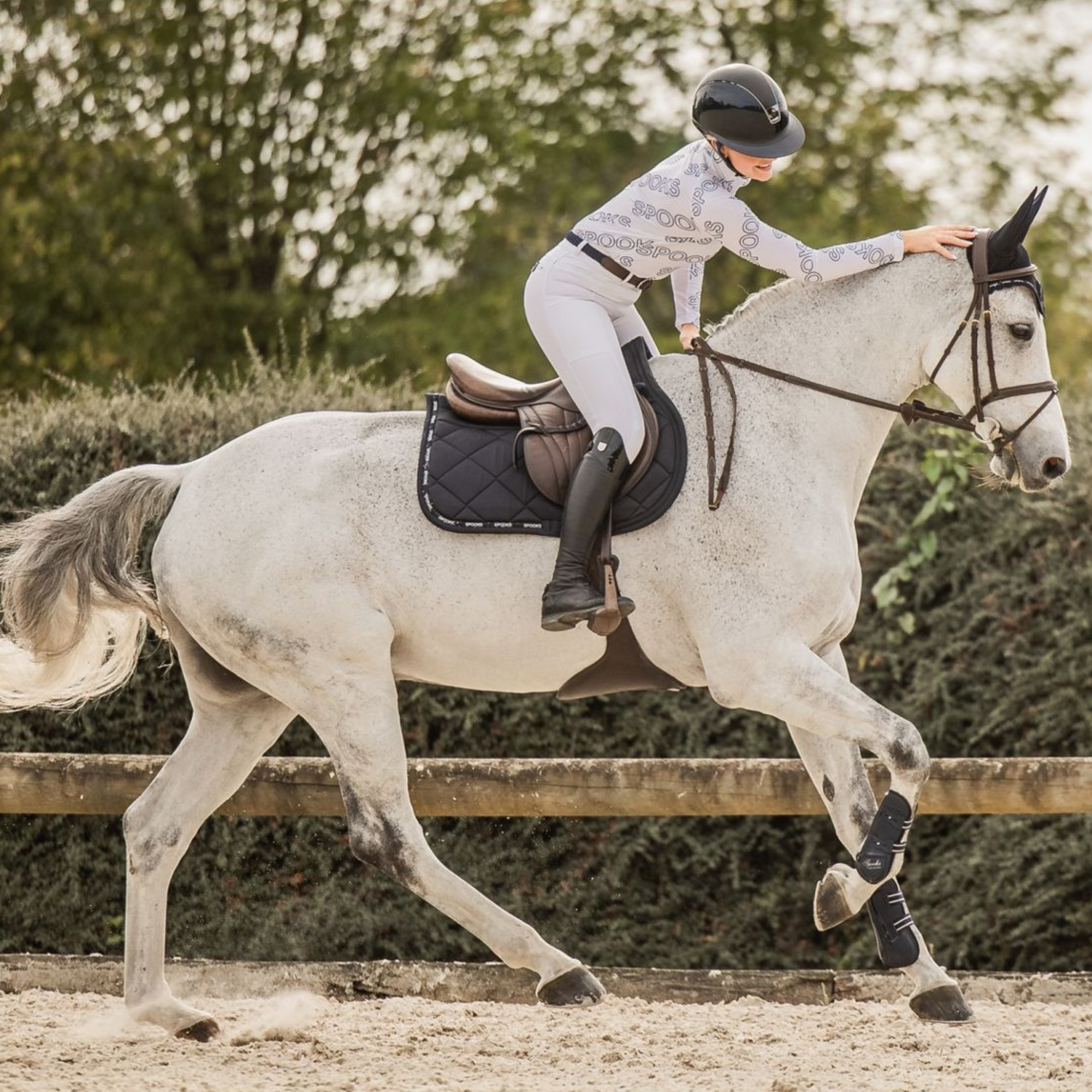 Spooks Niena Shirt - White/Navy