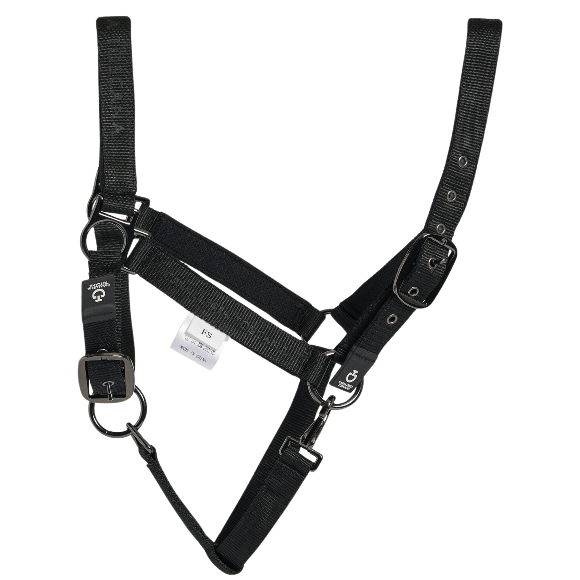 Cavalleria Toscana Headcollar & Leadrope Set - Black