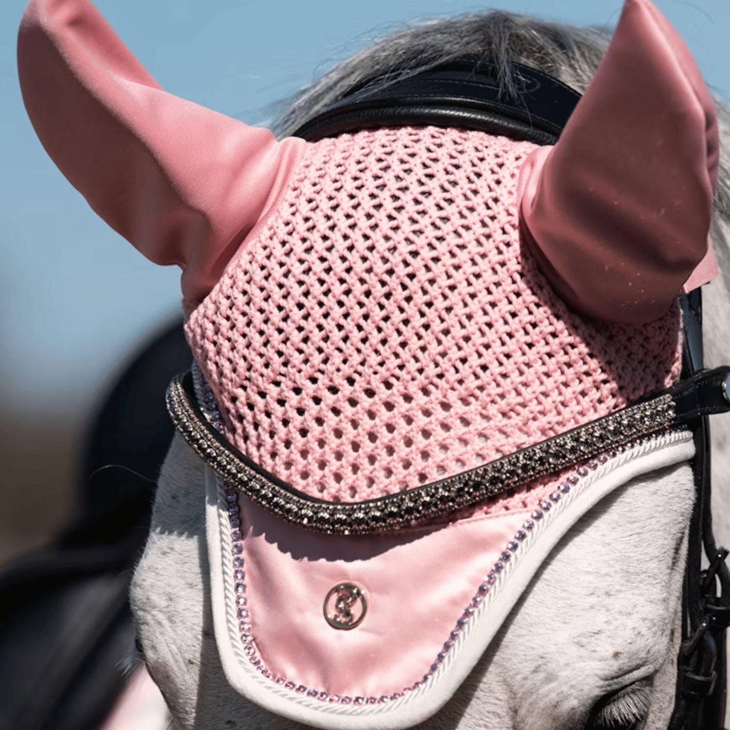 PS of Sweden Vintage Monogram Ear Bonnet - Hortensia Pink