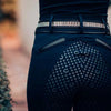 Equestrian Stockholm Thin Contest Belt - Black