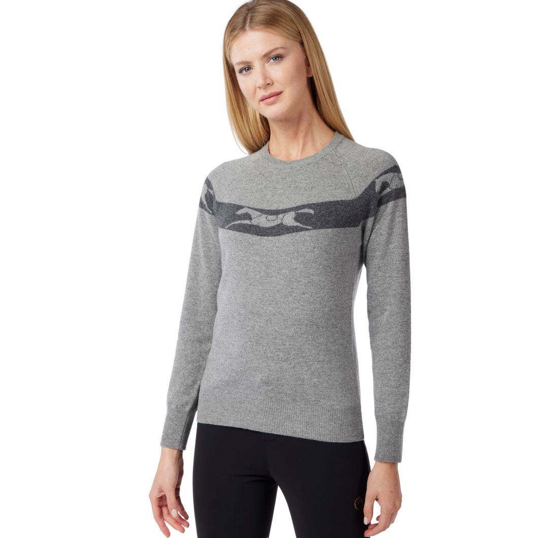 Vestrum Linz Crewneck Sweater - Medium Grey/Dark Grey