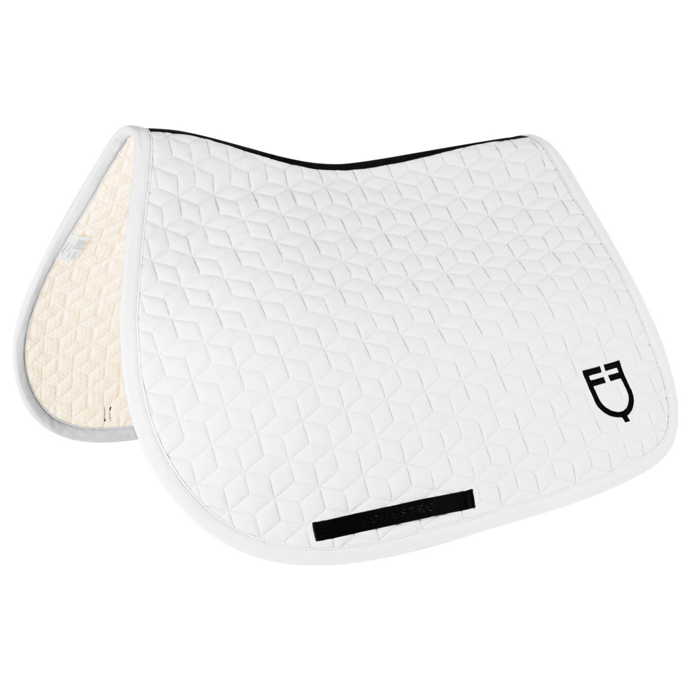 Equestro Cube Quilting Jump Pad - White