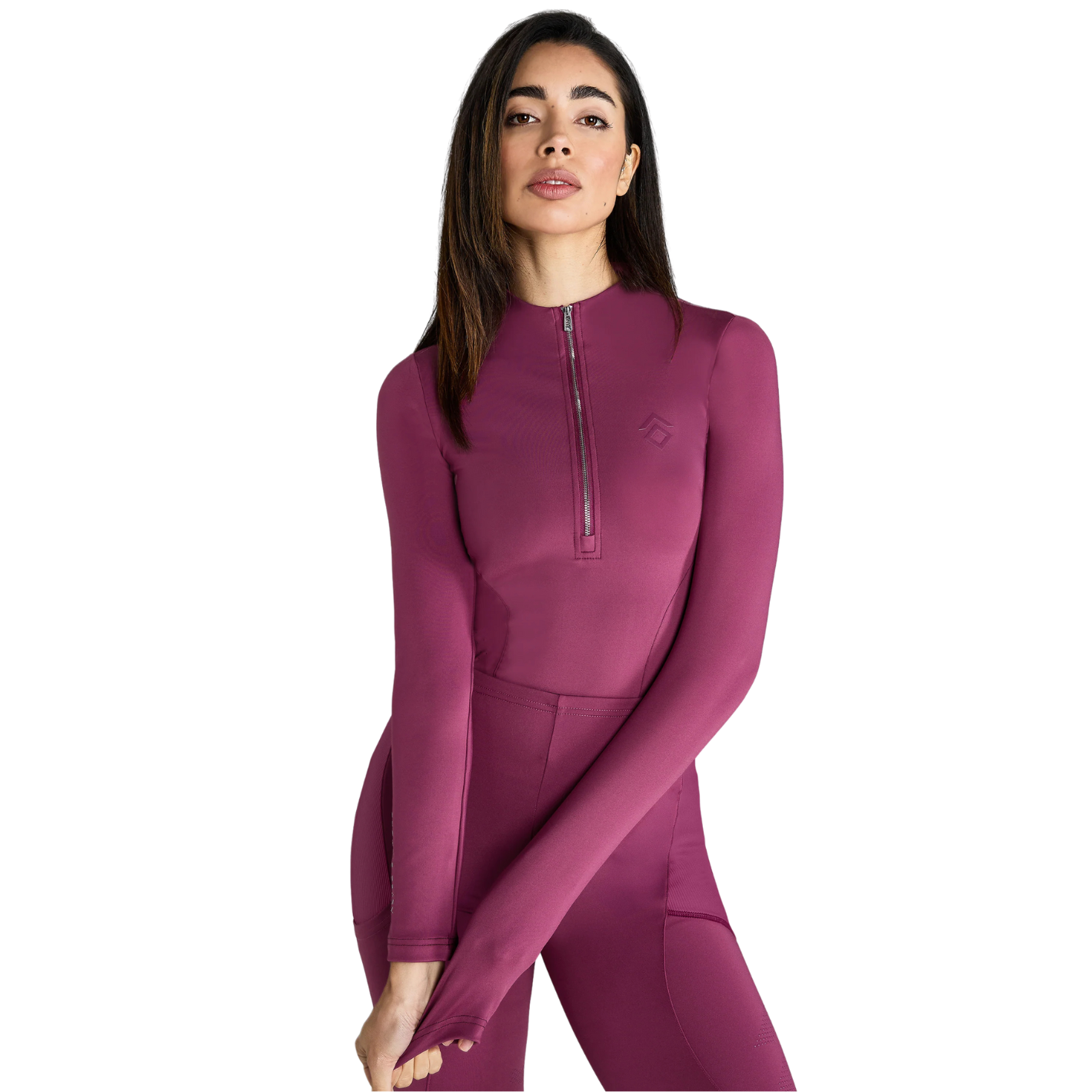 Aztec Diamond Core Long Sleeve Base Layer - Raspberry