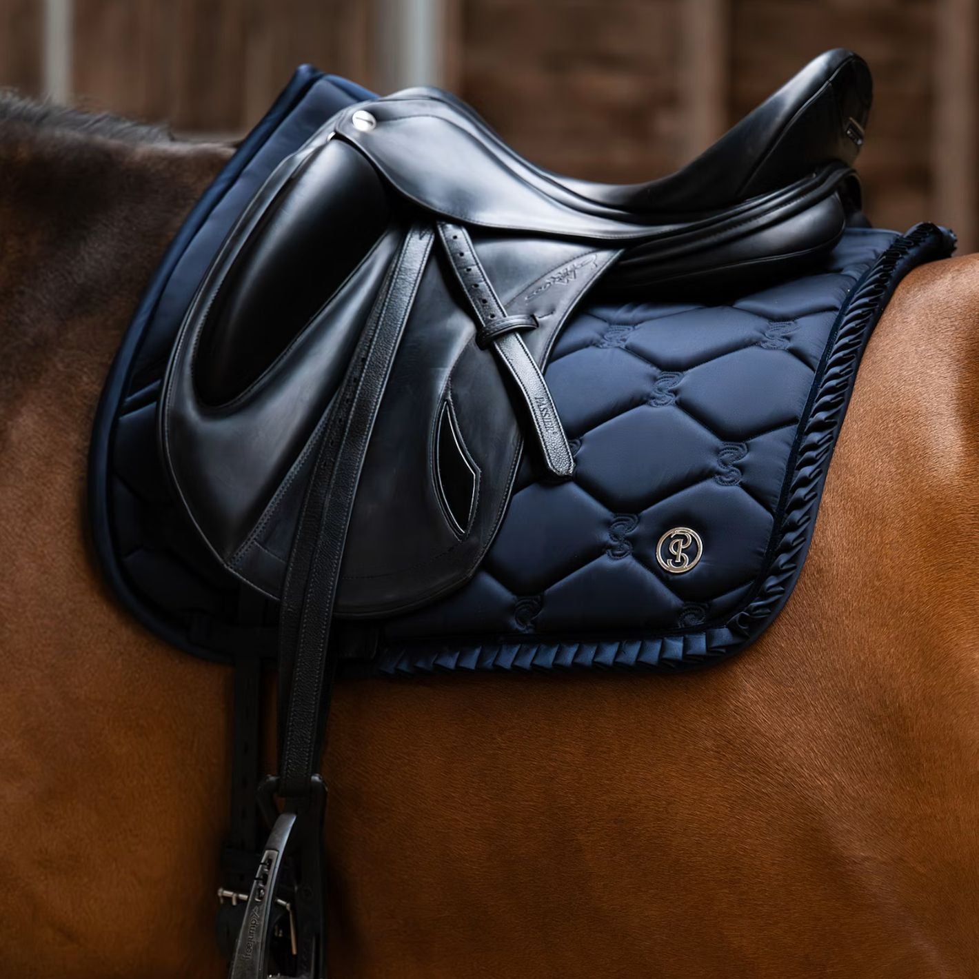 PS of Sweden Ruffle Dressage Pad - Navy