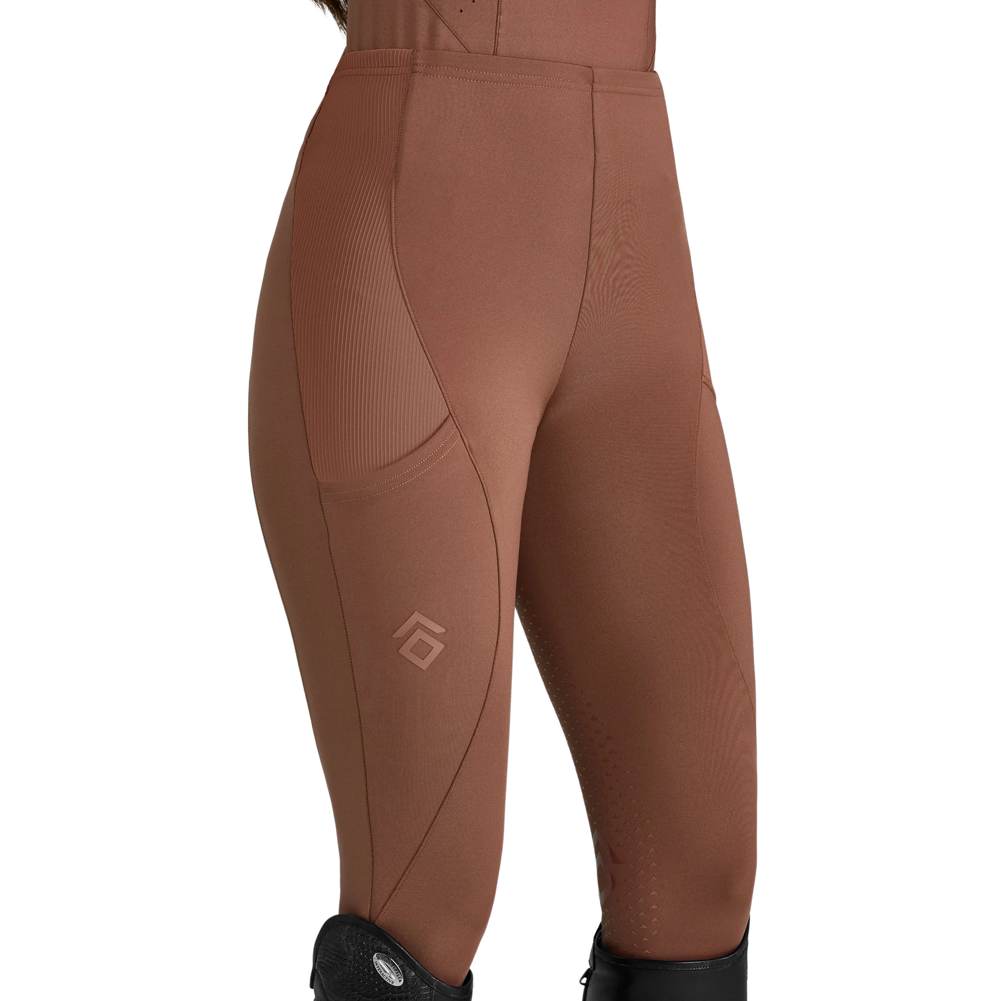Aztec Diamond Core Leggings - Chestnut