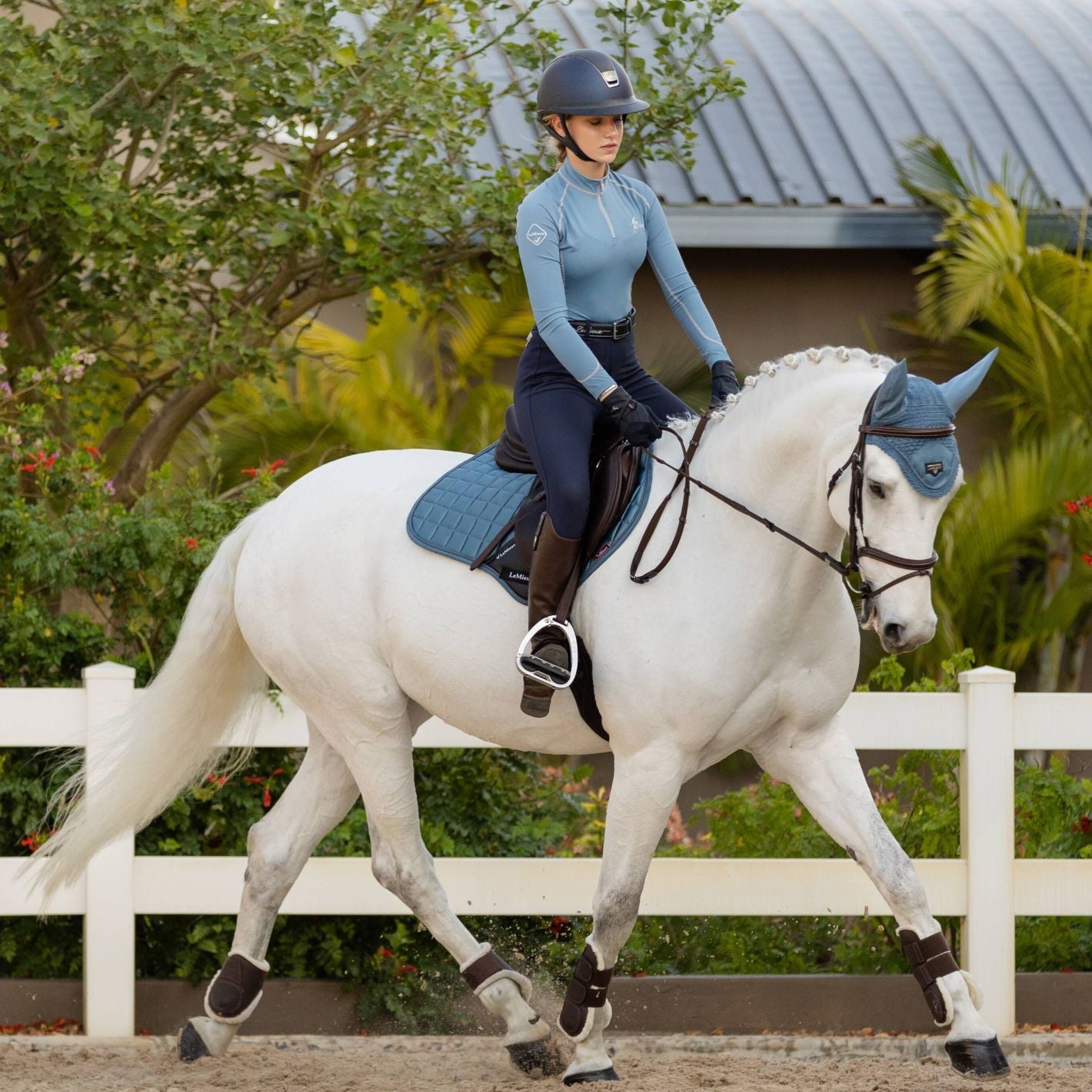 LeMieux Liore Jump Pad - Ice Blue