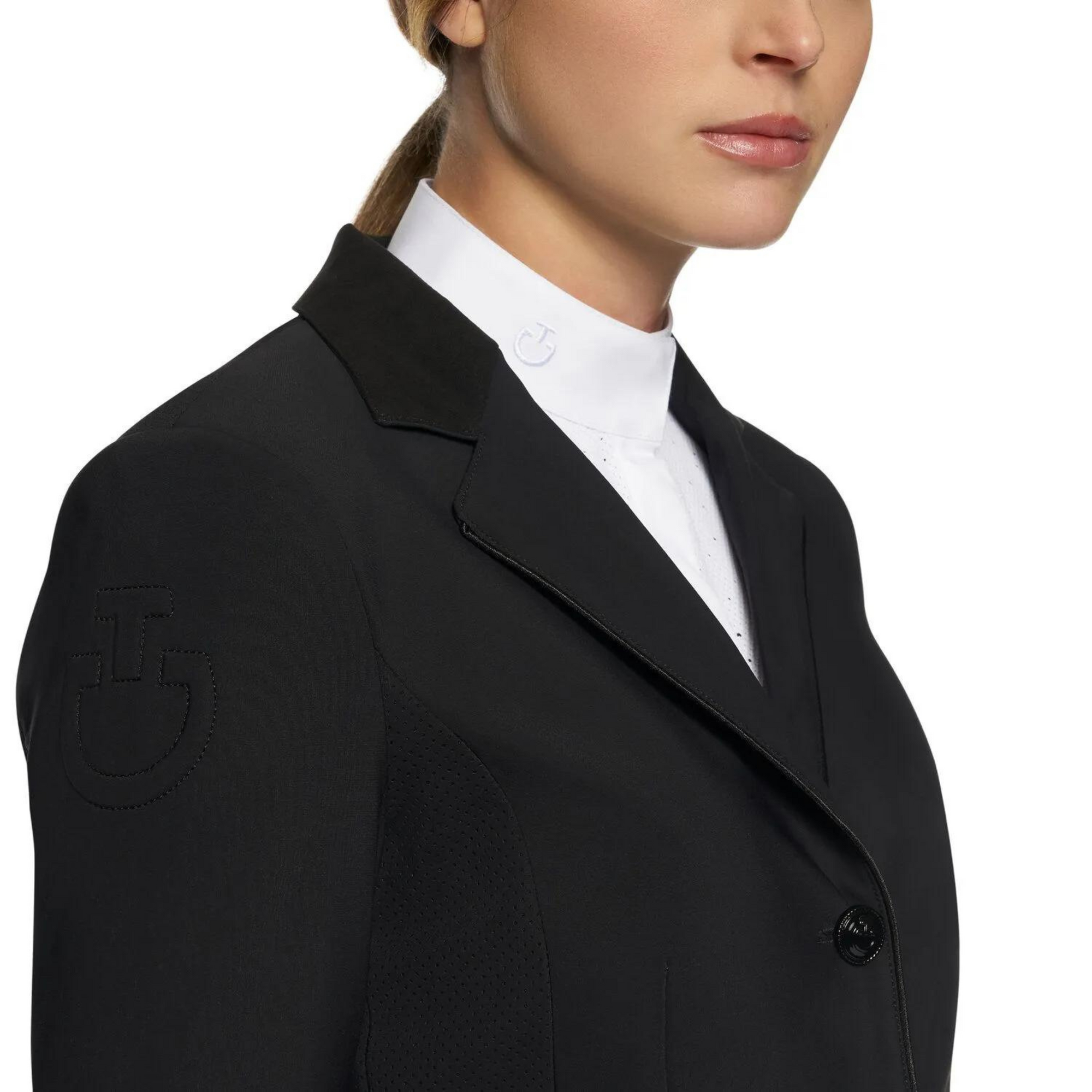 Cavalleria Toscana Competition Jacket - Black w Perforated Inserts