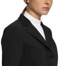 Load image into Gallery viewer, Cavalleria Toscana Competition Jacket - Black w Perforated Inserts
