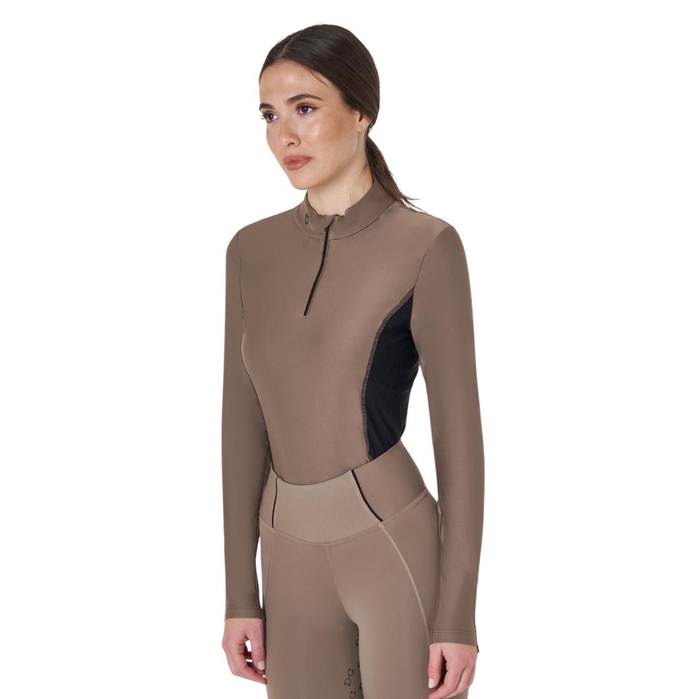 Equestro Long Sleeve Base Layer - Walnut