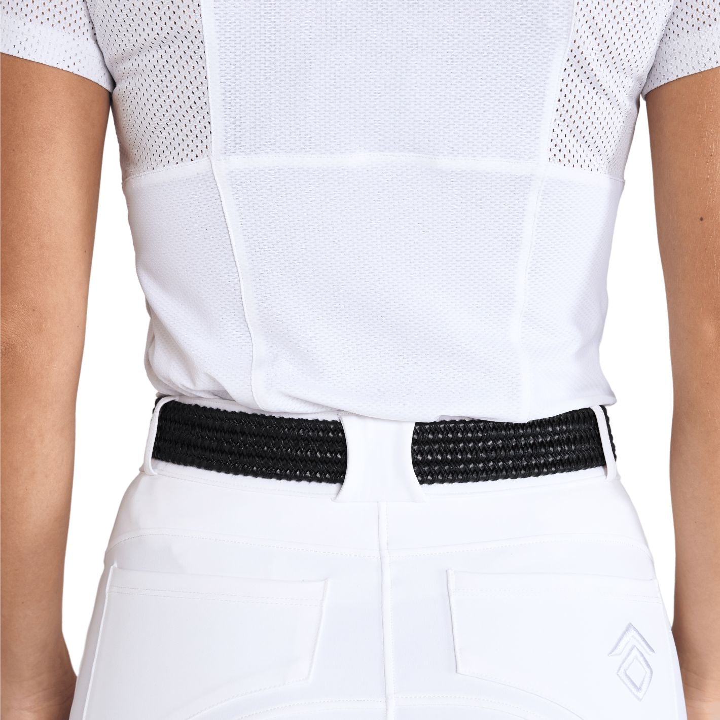 Aztec Diamond Woven Belt - Black