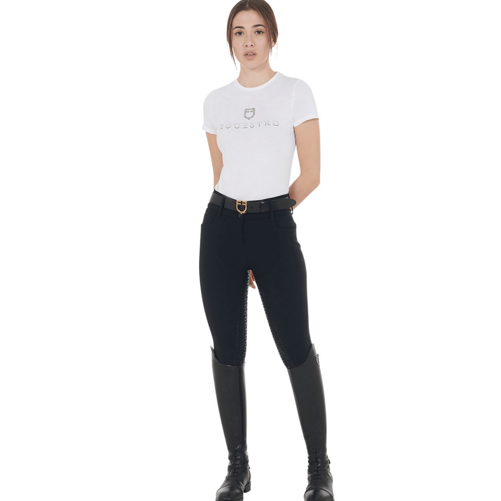 Equestro High Waist Breeches - Black
