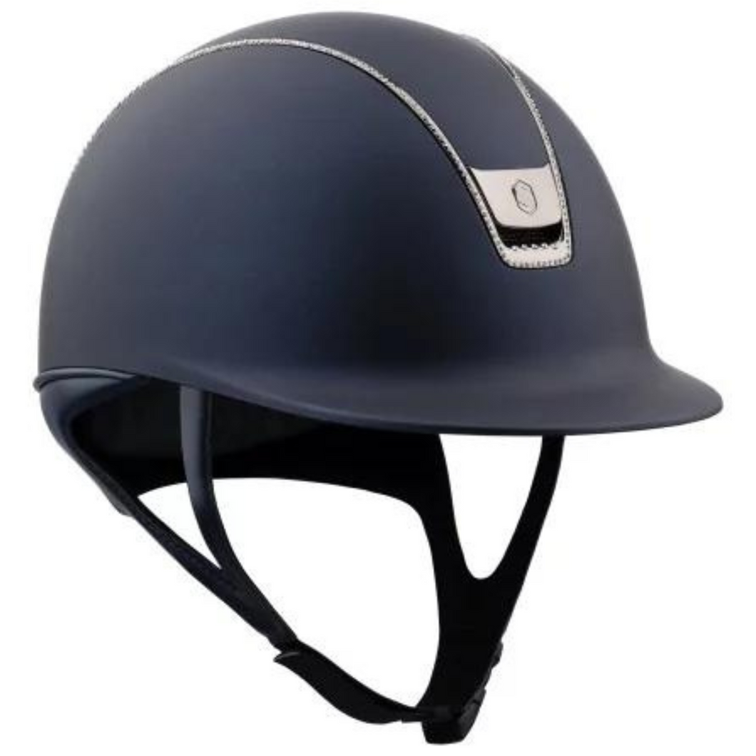 Samshield 2.0 Shadowmatt Helmet - Navy 300 Swarovski Trim