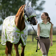 Load image into Gallery viewer, HKM Fly Mask - Flamingos
