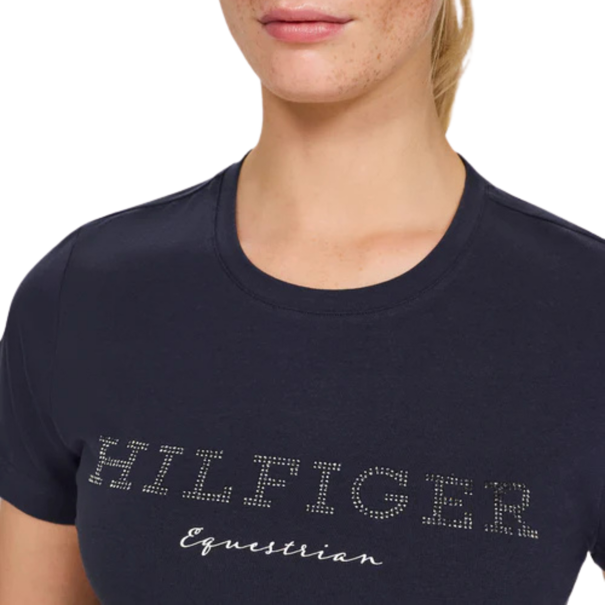Tommy Hilfiger Belmont Rhinestone T-Shirt - Navy