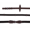 QHP Web Reins - Dark Brown