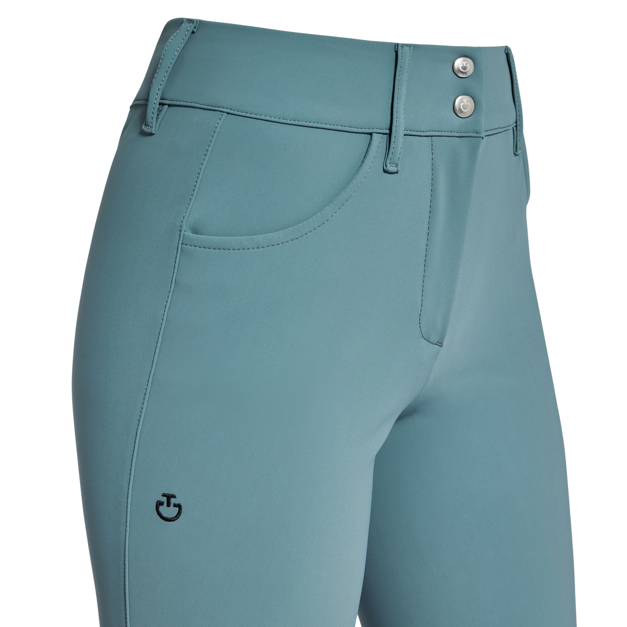 Cavalleria Toscana American High Waist Breeches - Dove Blue