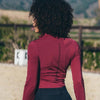 Equestrian Stockholm UV Protection Long Sleeve Top - Bordeaux