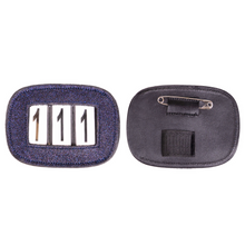 Load image into Gallery viewer, QHP Number Holder Glitter - Navy
