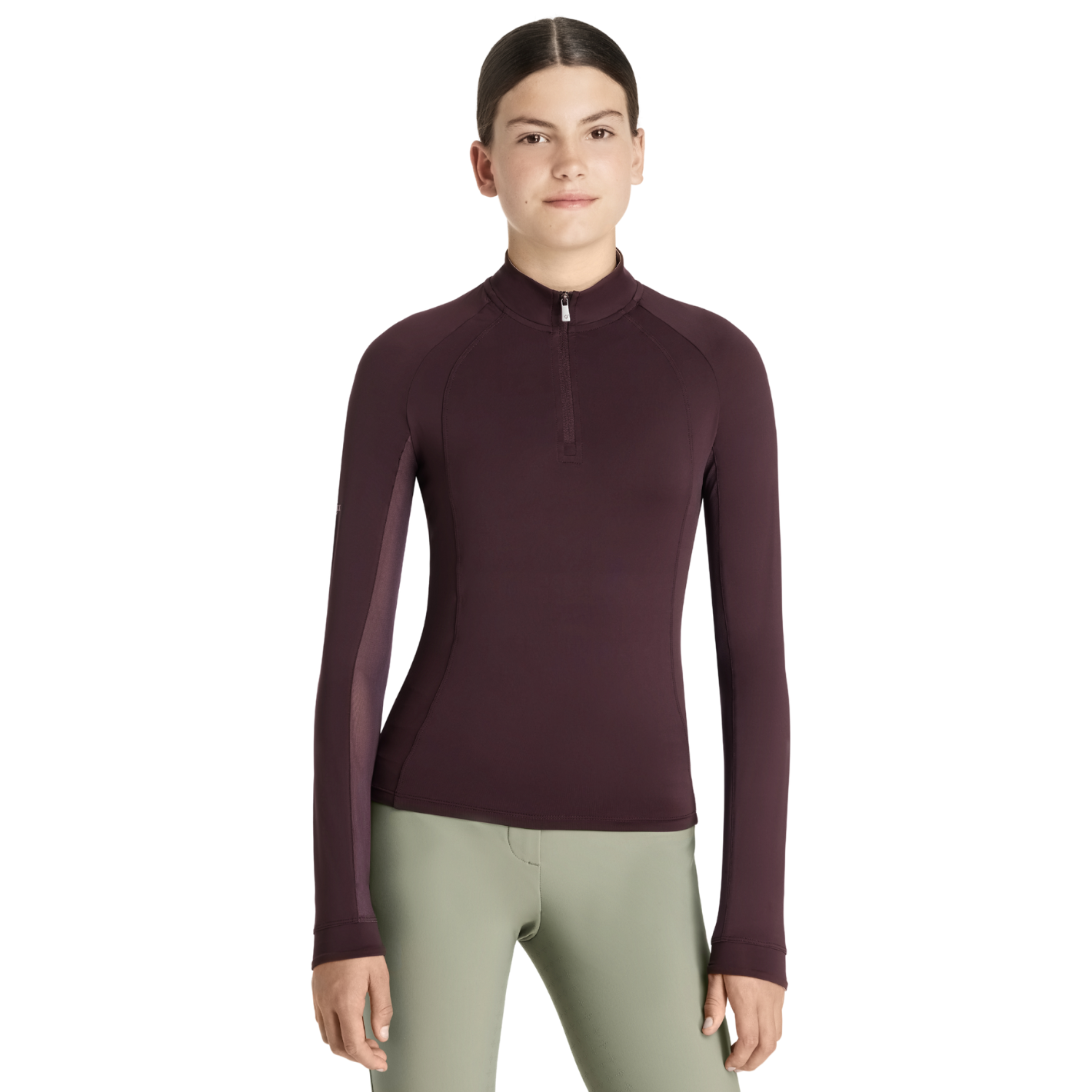 LeMieux Kids Hope Long Sleeve Base Layer - Damson