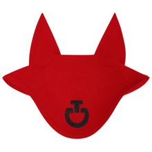 Load image into Gallery viewer, Cavalleria Toscana Glitter Jersey Ear Bonnet - Red
