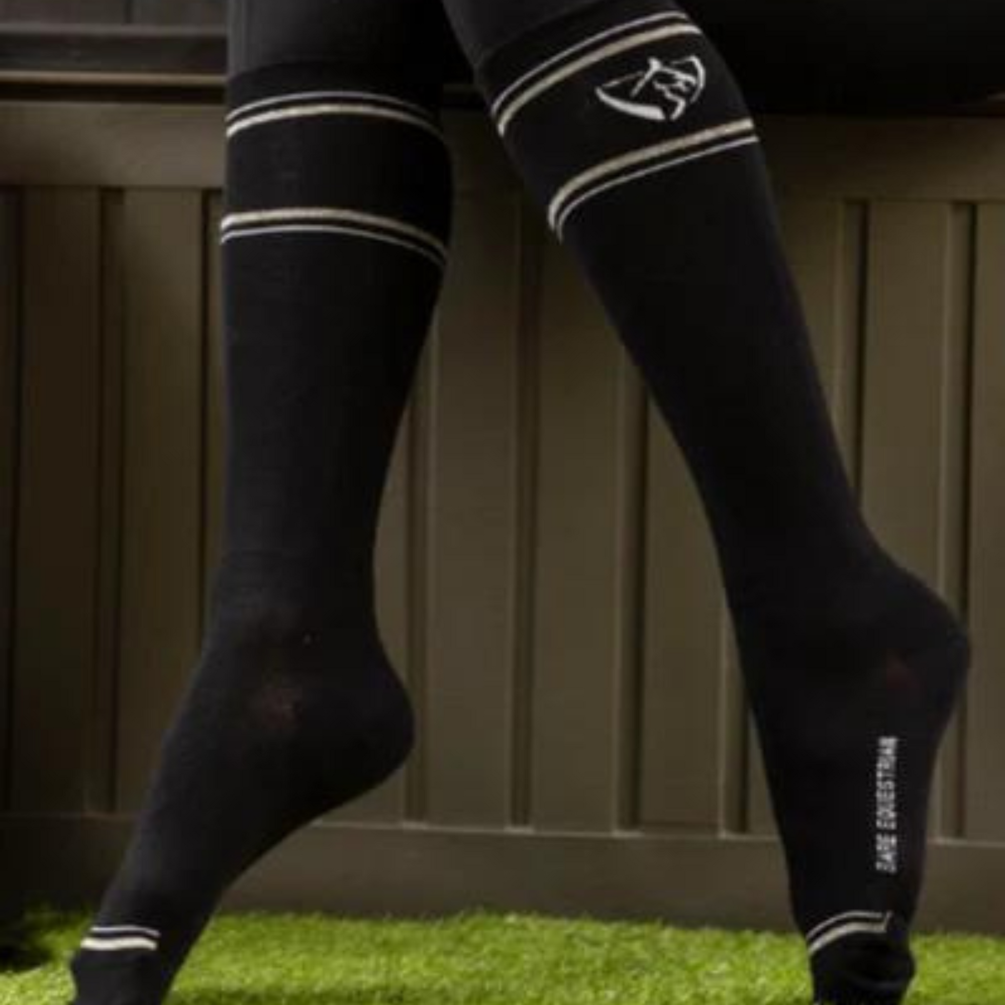 Bare Equestrian Signature Sock - Black