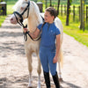 QHP Aubree Kids Shirt - Misty Blue