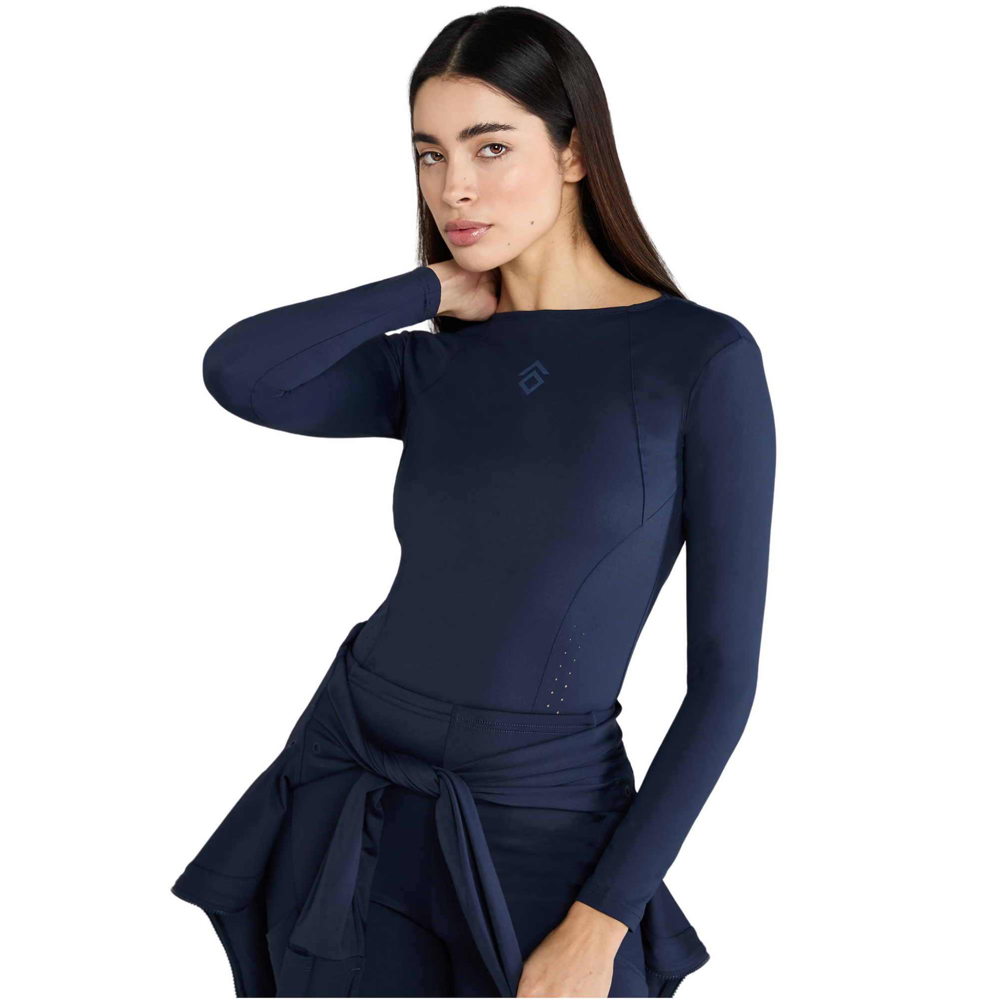 Aztec Diamond Core Long Sleeve Tech Tee - Navy