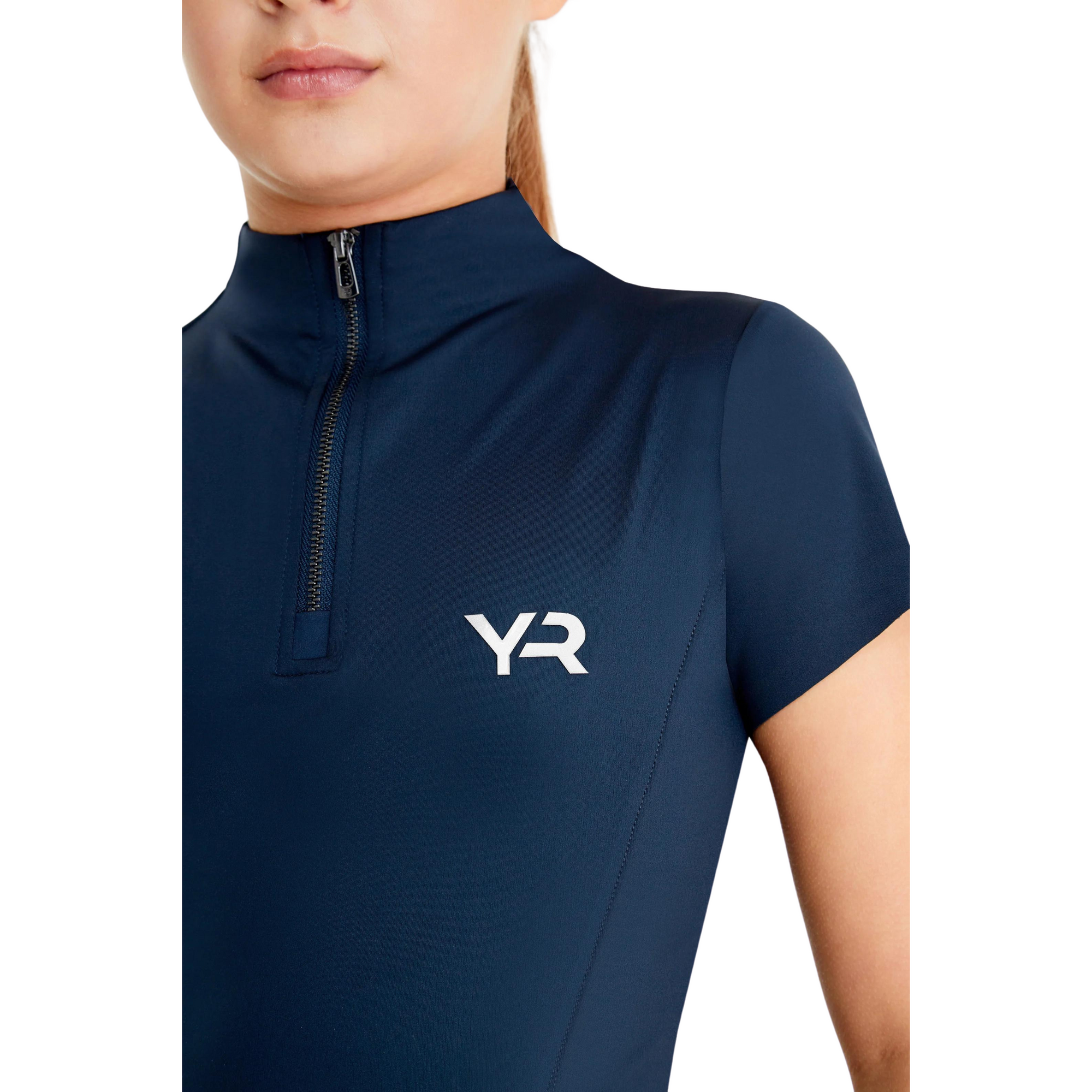 Aztec Diamond Short Sleeve Kids Base Layer - Navy