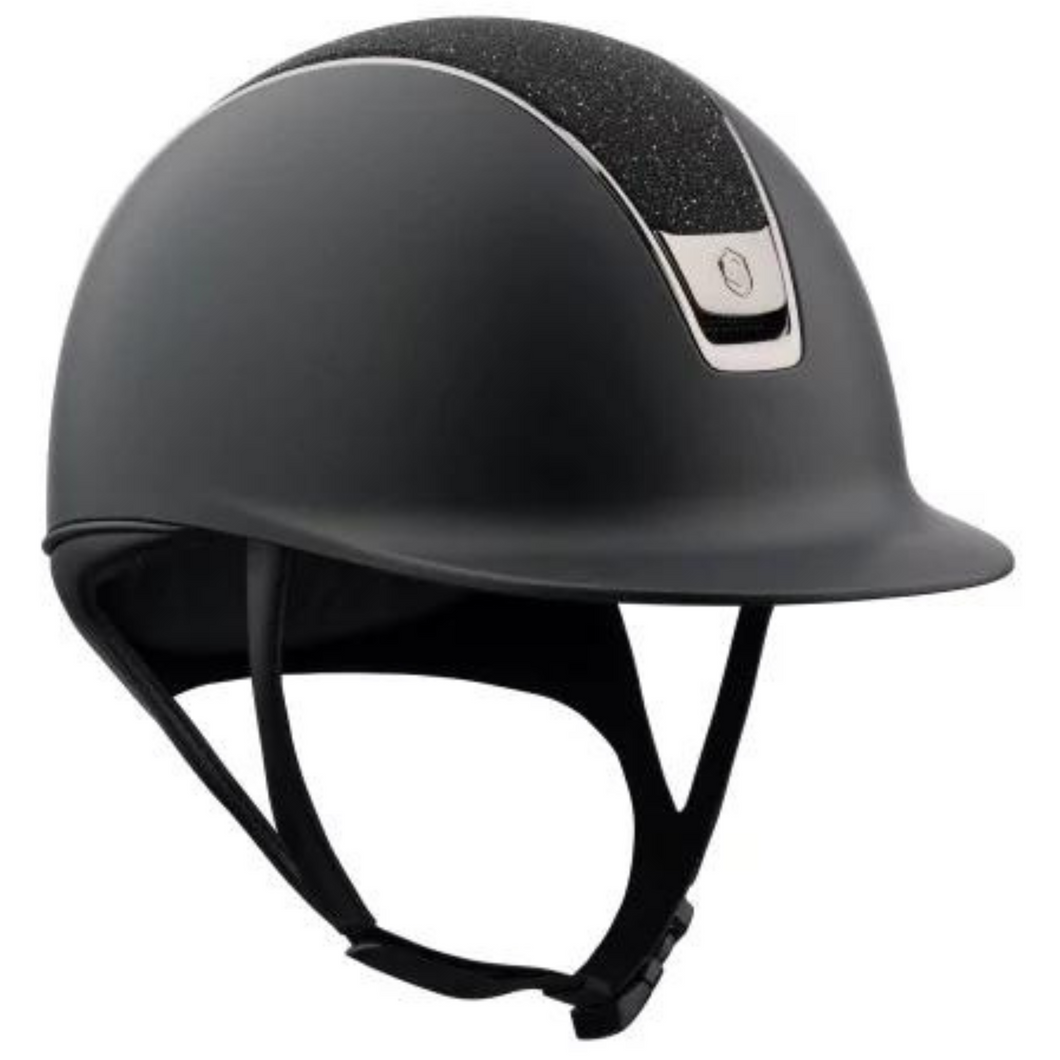 Samshield 2.0 Shadowmatt Helmet - Black & Black Crystal Fabric Top